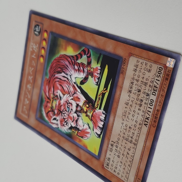 YuGiOh 2002 Champion of Black Magic 303-009 Rare Amazoness Tiger Japanese - Picture 3 of 6